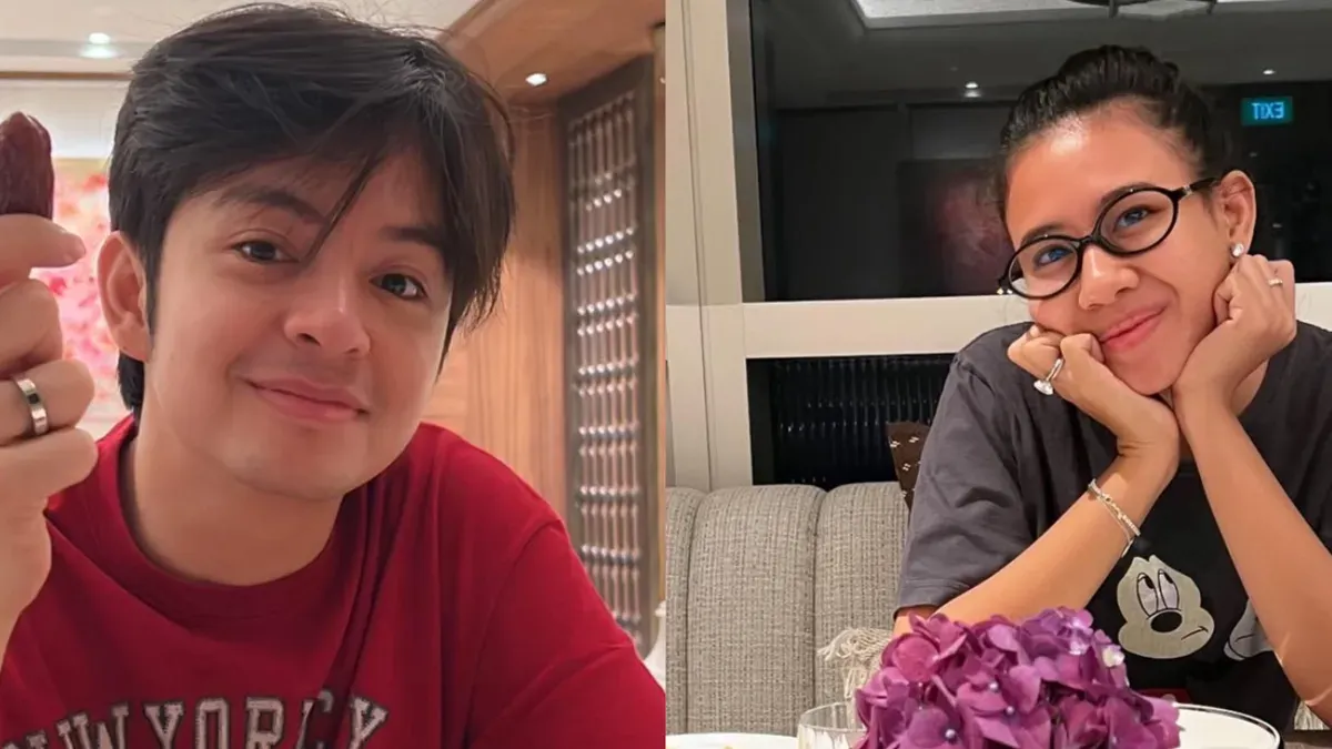 Pasangan Angga Yunanda dan Shenina Cinnamon. (Sumber: Instagram @Angga dan @Sheninacinnamon)