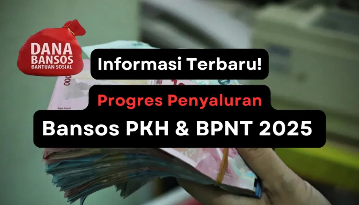 Progres penyaluran subsidi dana bansos PKH dan BPNT 2025. (Sumber: Poskota/Aldi Harlanda Irawan)