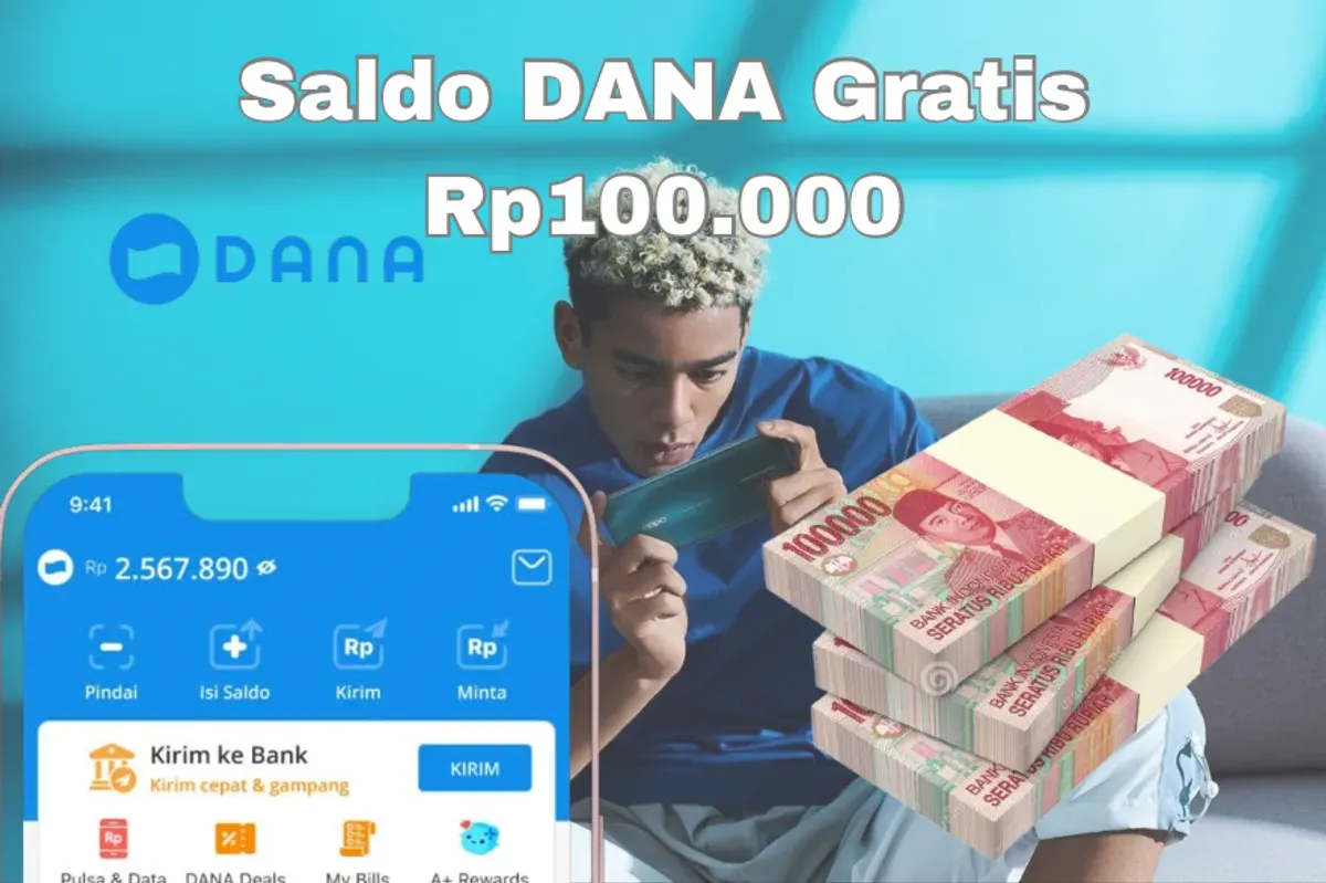 Bermain aplikasi penghasil uang dibayar saldo DANA Gratis Rp100.000 langsung cair ke rekening dompet elektronik (Sumber: Poskota/Syania Nurul Lita Baikuni)
