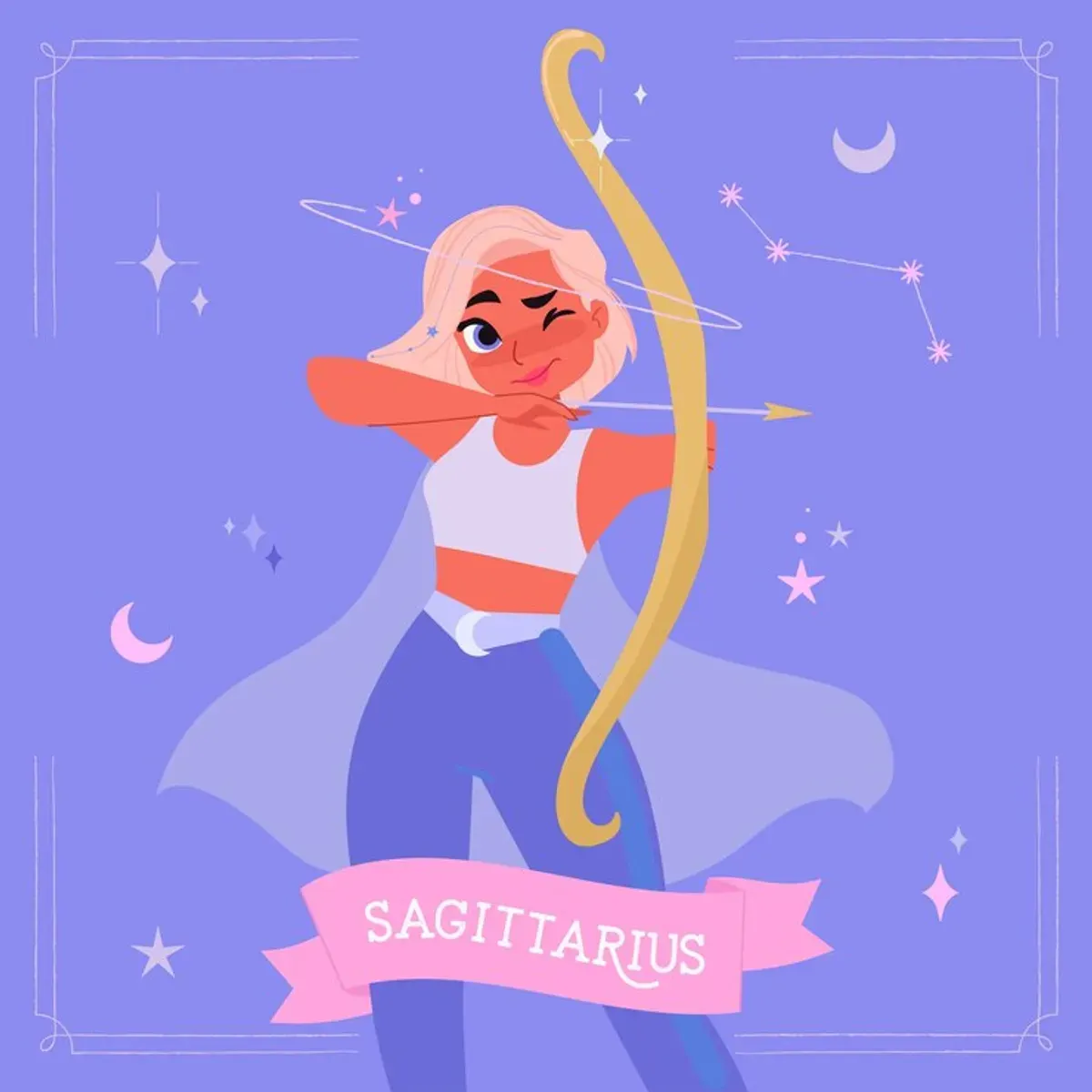 Ramalan zodiak cinta hari ini untuk zodiak sagitarius. (Sumber: Freepik/pikisuperstar)