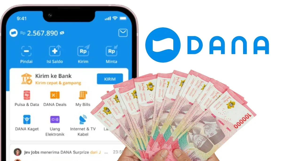 Cara mendapatkan saldo DANA gratis.(Sumber: Poskota/Nur Rumsari)