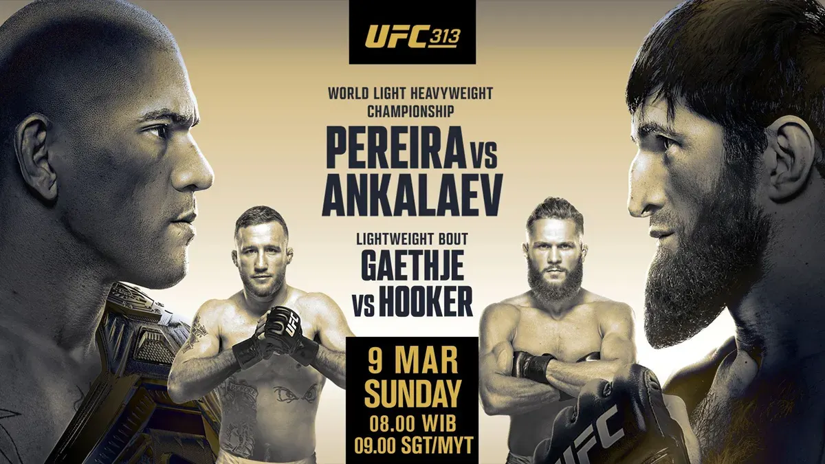 Hasil UFC 313 Alex Pereira vs Magomed Ankalaev. (Sumber: Mola TV)