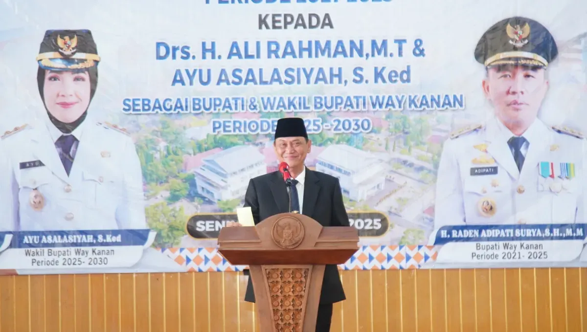 Bupati Way Kanan, Ali Rahman tutup usia. (Sumber: Dok. Pemkab Way Kanan)