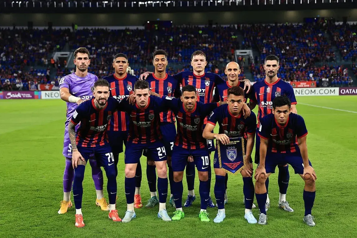 Starting XI JDT FC saat hadapi Buriram United di leg kedua 16 besar AFC Champions League Elite. (Sumber: Instagram @officialjohor)