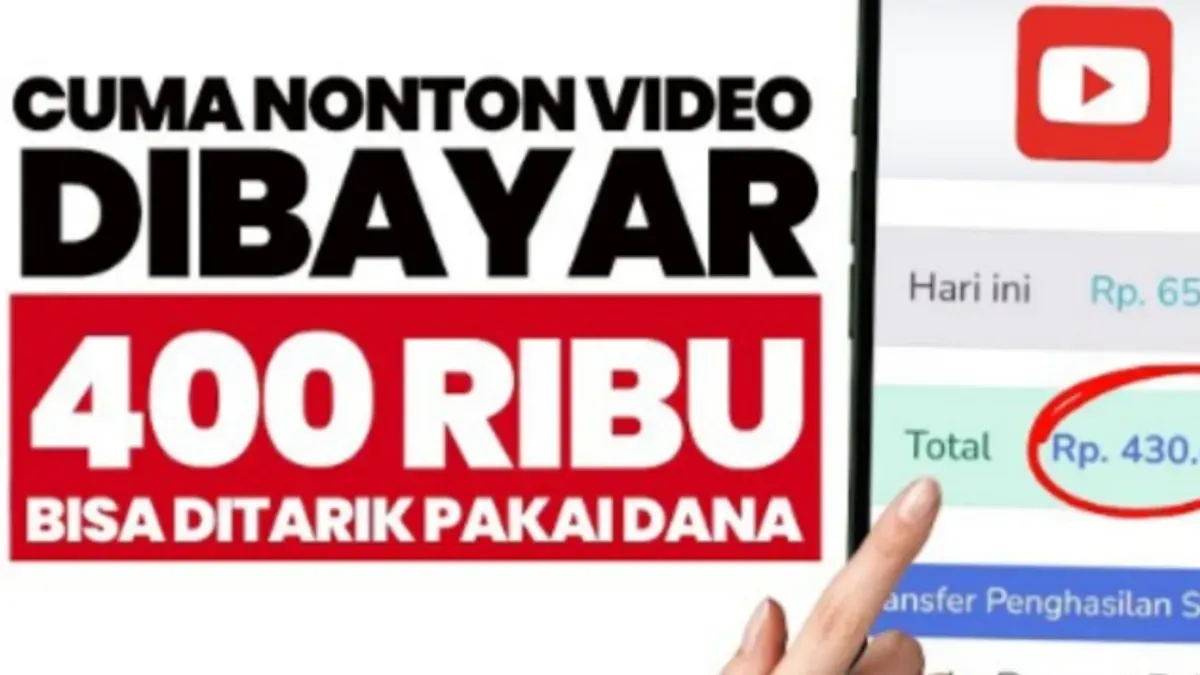 Raih saldo DANA gratis Rp400.000 hanya dengan nonton video. Ikuti langkah mudahnya dan buktikan sendiri. (Sumber: YouTube/@Kerah Kuning)