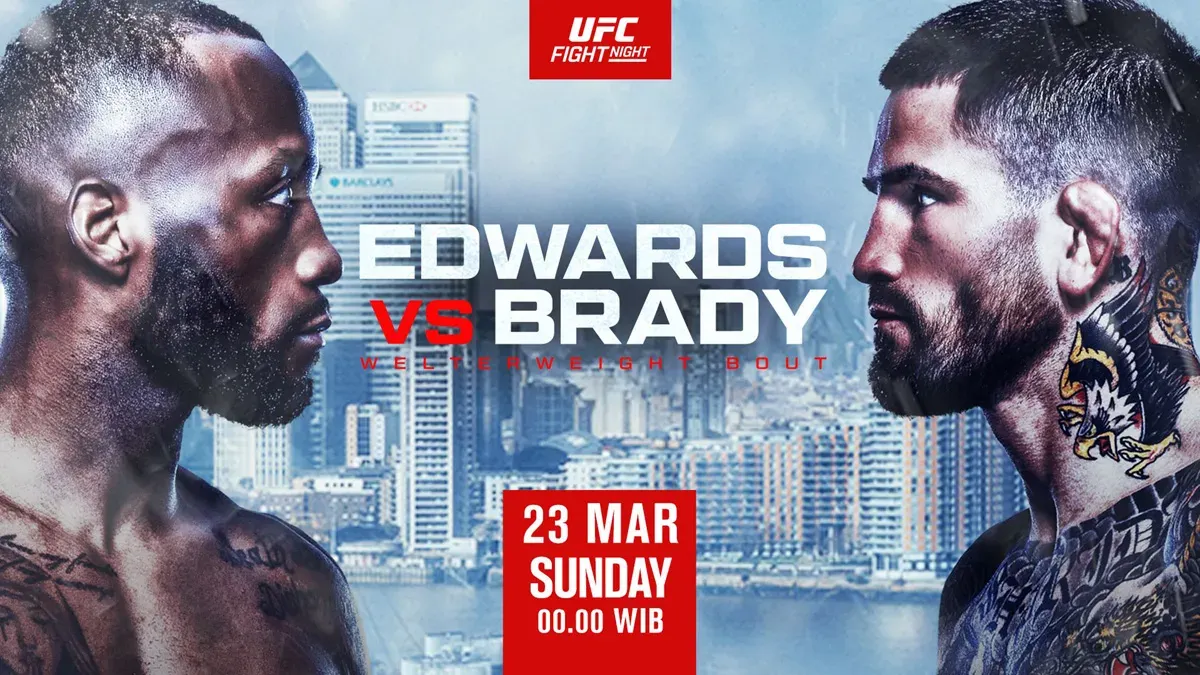 Live streaming UFC Fight Night 254 Leon Edwards vs Sean Brady. (Sumber: Mola TV)