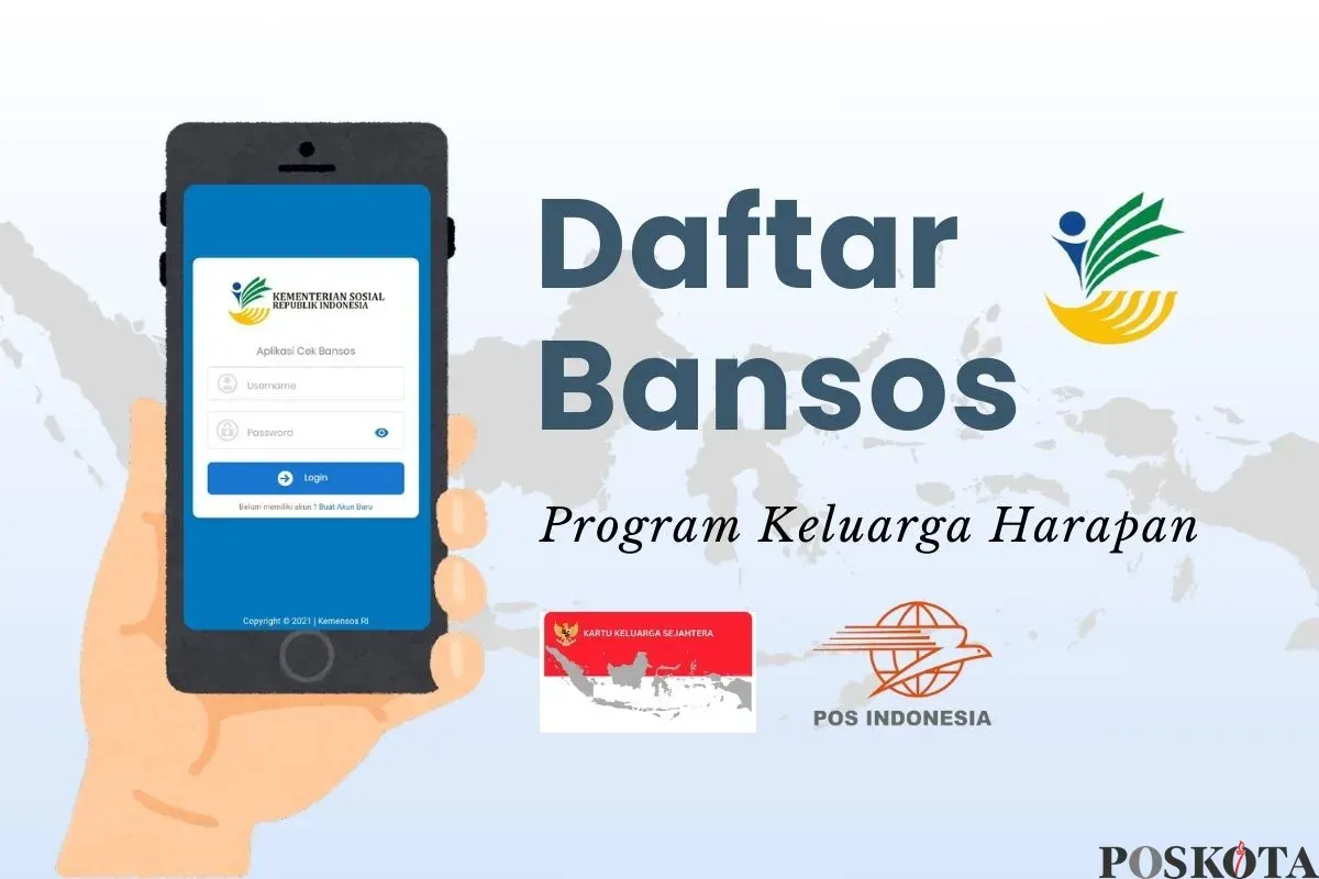 Informasi pendaftaran bansos PKH lewat hp. (Sumber: Poskota/Della Amelia)