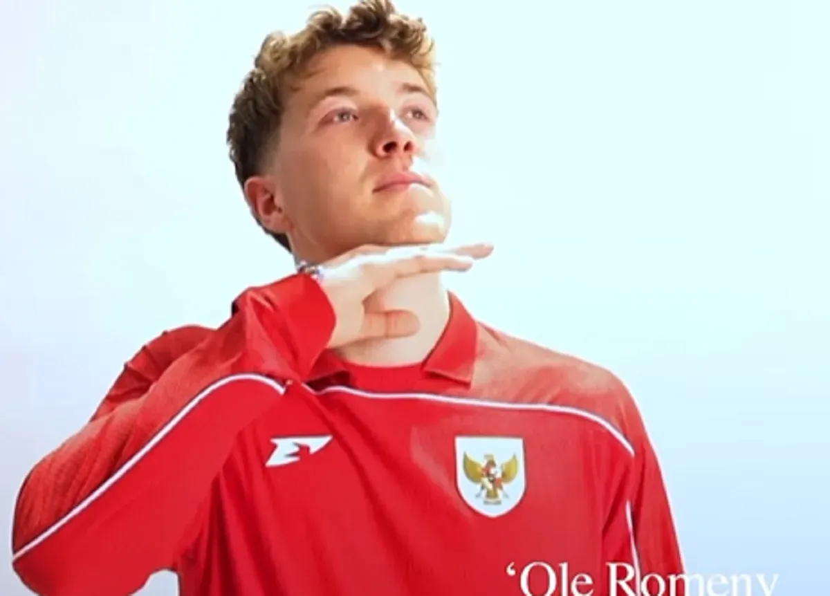 Ole Romeny langsung cetak gol di laga debutnya bersama Timnas Indonesia. (Foto: Instagram/@timnasindonesia)