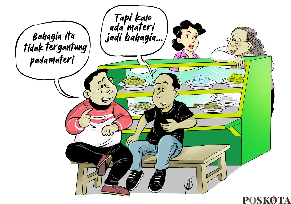 Obrolan Warteg: Mari Berbagi Kebahagiaan (Sumber: Poskota/Arif Setiadi)