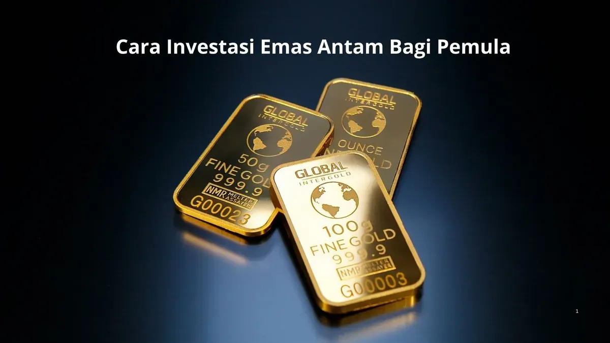 Cara investasi emas Antam bagi pemula dengan uang THR lebaran. (Canva)