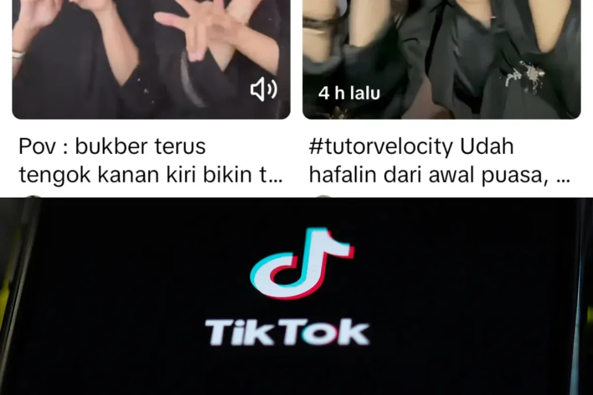 Ilustrasi tren velocity saat Ramadhan 2025 yang viral di TikTok. (Sumber: Poskota/Dzikri)