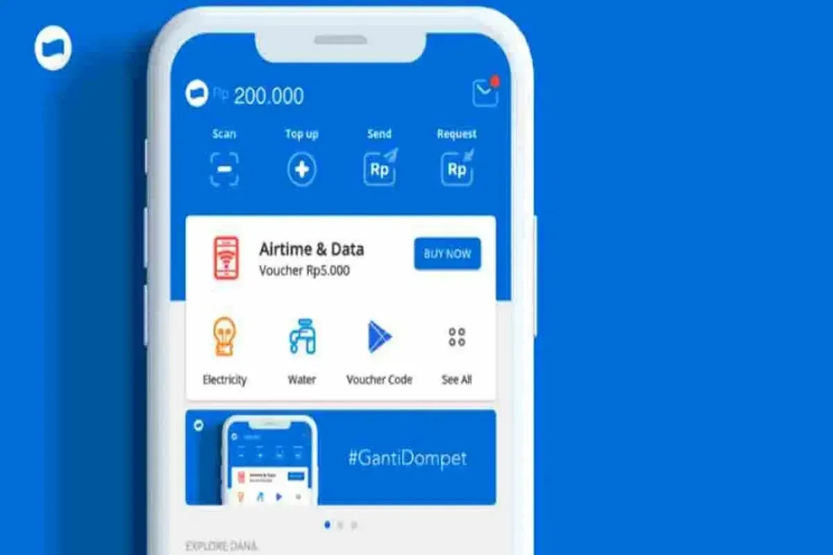 Cara Bayar Tagihan Air dan Listrik di Aplikasi DANA (Sumber: dana.id)