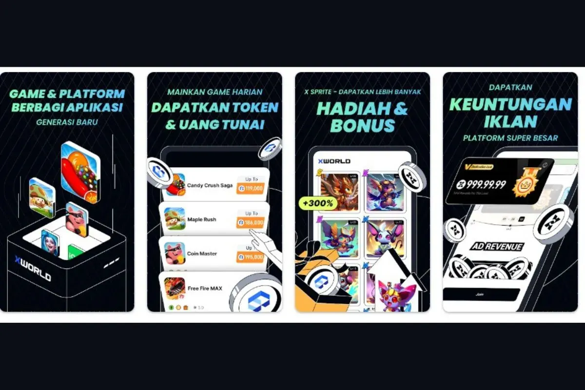 Xword aplikasi penghasil uang (Sumber: Google Play/XWorld)