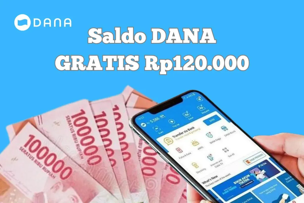 Cara dapat saldo DANA Gratis dari aplikasi penghasil uang Rp120.000. (Sumber: Poskota/Syania Nurul Lita Baikuni)