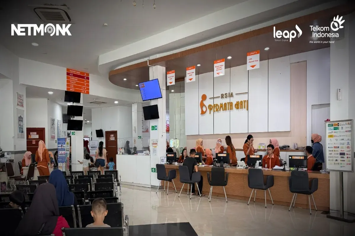 Layanan RSIA Permata Hati Mataram, didukung sistem jaringan yang andal. Rumah sakit ini telah memanfaatkan Netmonk Prime dari Telkom Indonesia untuk monitoring jaringan secara real-time. (Sumber: PT Telkom Indonesia (Persero) Tbk)