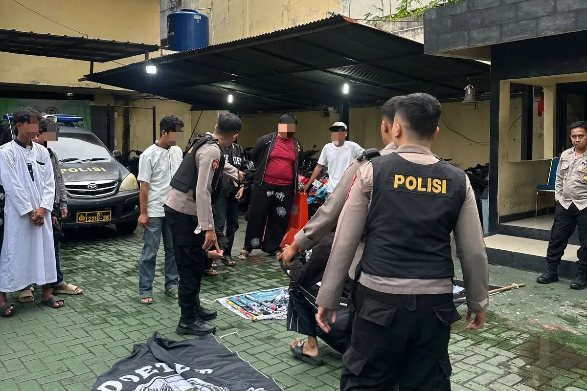 Tim Patroli Perintis Presisi Polres Metro Jakarta Pusat menangkap 21 konvoi liar di Jalan Dr Wahidin Raya, Senin, 24 Maret 2025. (Sumber: Dok. Humas Polres Jakarta Pusat)