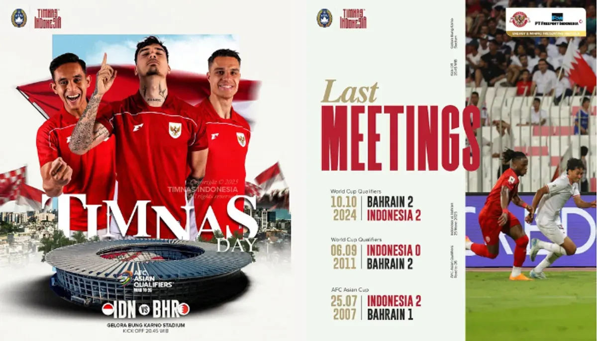 Jadwal pertandingan Timnas Indonesia vs Bahrain (Sumber: Instagram/@timnasindonesia)