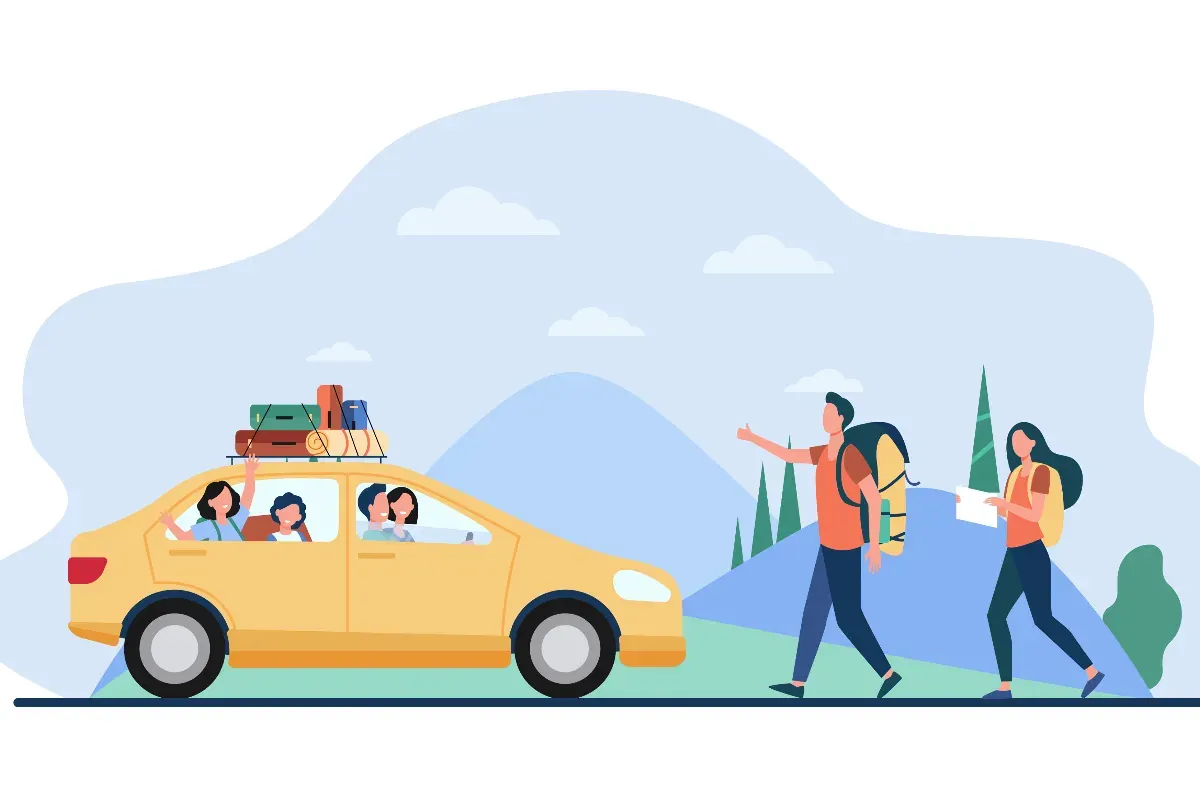 Ilustrasi mudik Lebaran 2025. (Sumber: Freepik/pch.vector)