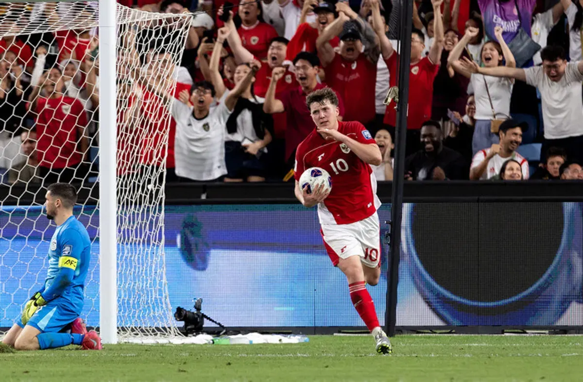 Gerakan tangan di leher Ole Romeny punya arti mendalam: 'Tetap tegakkan kepala!' (Sumber: Instagram/@@afcasiancup)