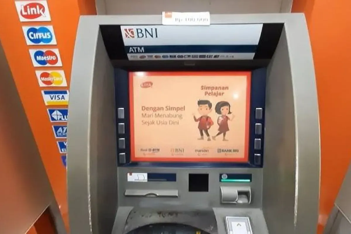 ilustrasi mesin ATM BNI.