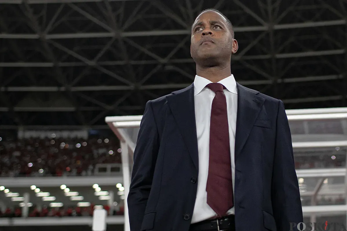 Reaksi Patrick Kluivert melihat Timnas Indonesia lolos ke Piala Dunia U-17 2025 (Sumber: Poskota/Bilal Nugraha Ginanjar)