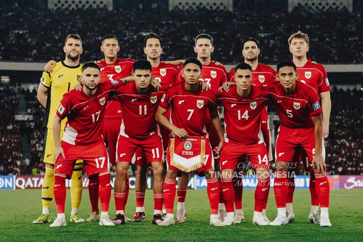 Potret para pemain Timnas Indonesia di era kepelatihan Patrick Kluivert. (Sumber: X/@TimnasIndonesia)