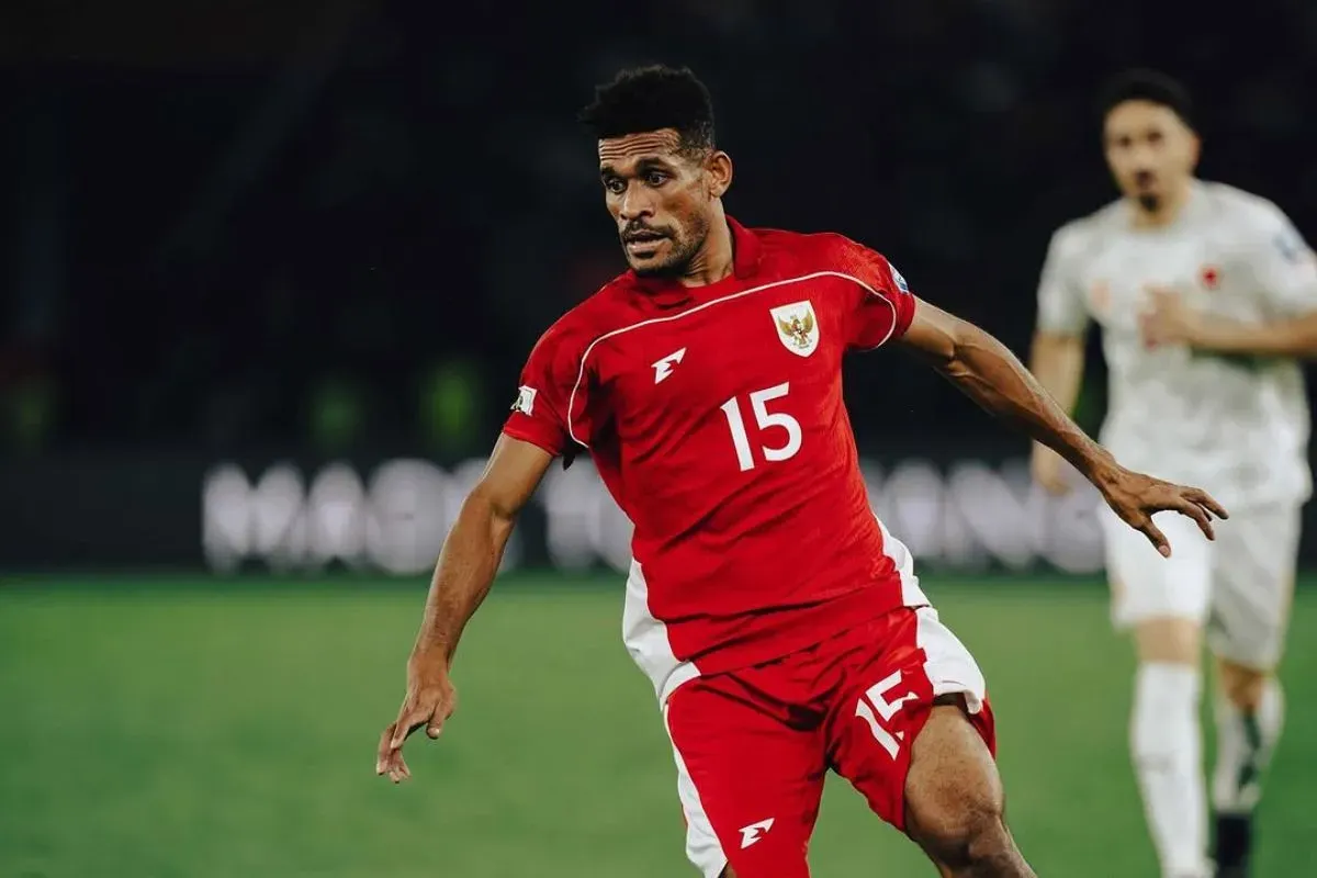 Ricky Kambuaya saat bermain untuk Timnas Indonesia vs Bahrain di SUGBK, Jakarta Pusat, Selasa, 25 Maret 2025. (Sumber: Instagram/@richardo_r55)