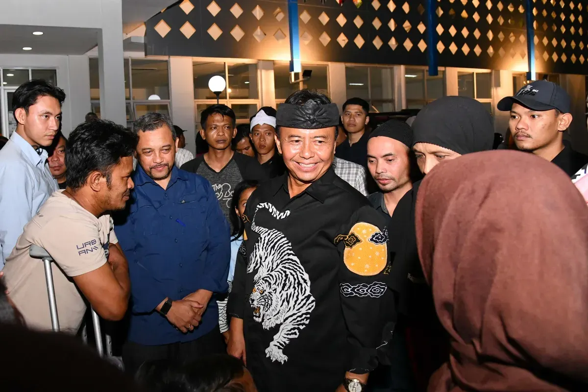Sekda Jabar Herman Suryatman saat bertemu peserta program penanganan PPKS. (Sumber: Dok. Humas Pemprov Jabar)