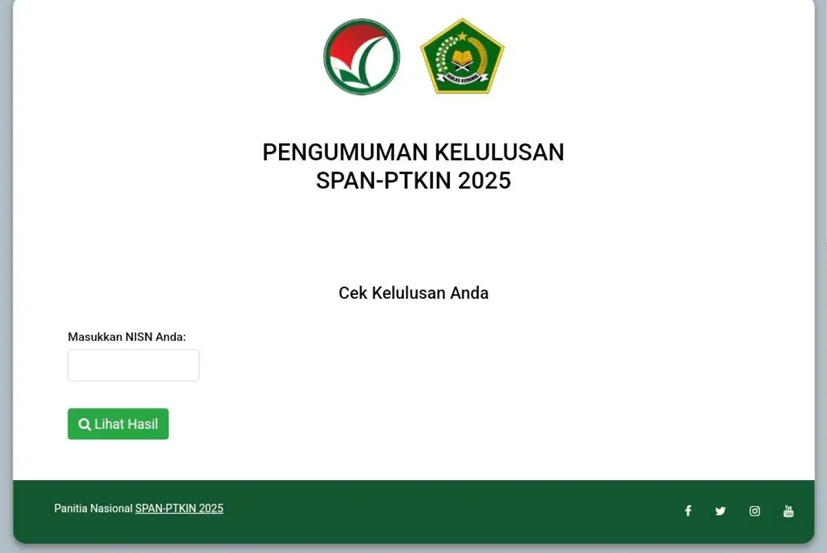 Link dan cara cek pengumuman SPAN PTKIN 2026. (Sumber: Dok/span.ptkin.co.id)
