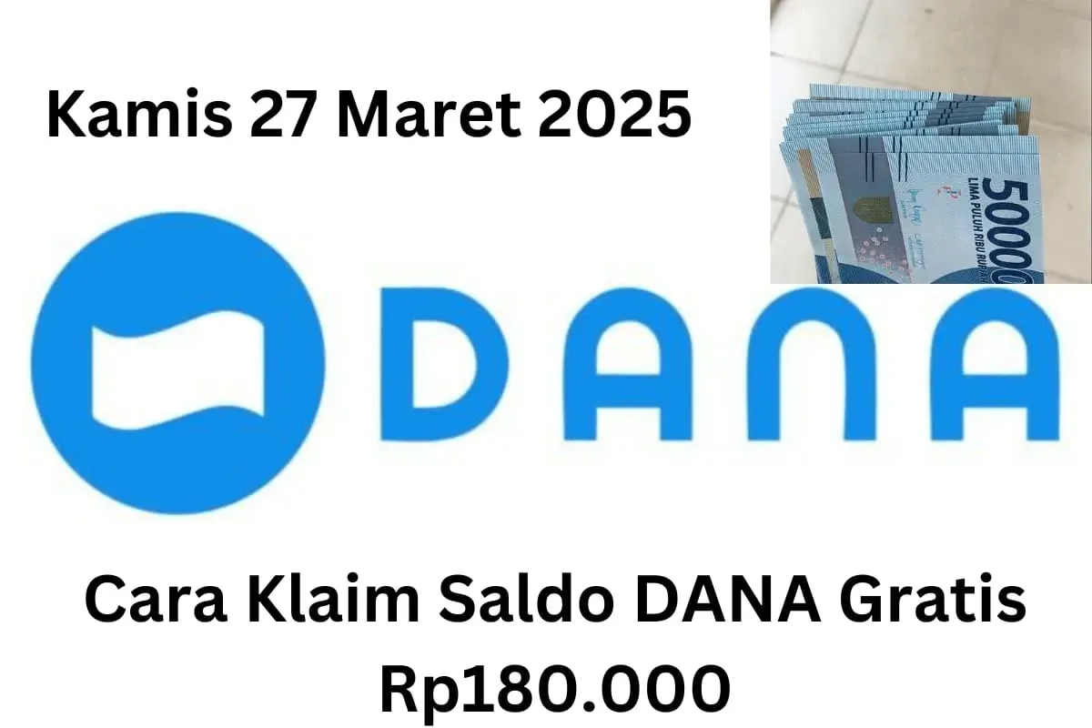 Berikut cara klaim saldo DANA gratis Rp180.000 masuk ke dompet elektronik. (Sumber: Poskota/Gabriel Omar Batistuta)