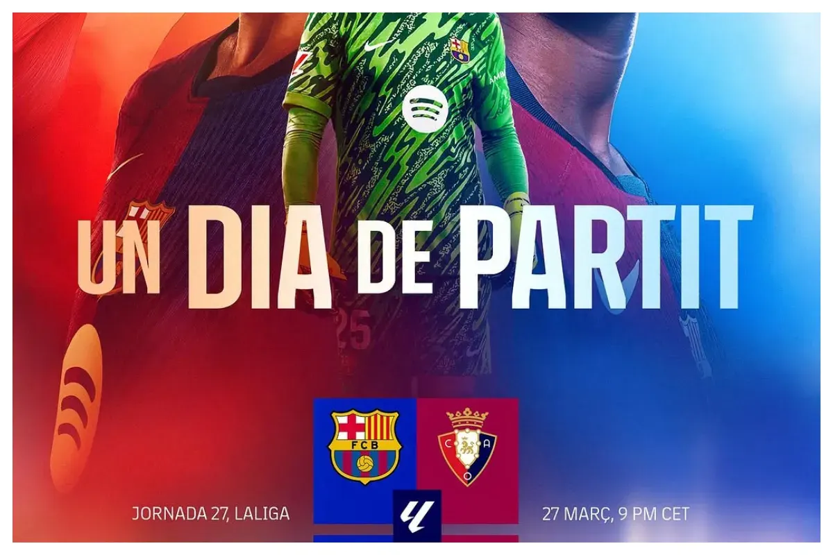 Link live streaming Barcelona vs Osasuna Kamis 28 Maret 2025 kick off jam 03.00 WIB. (Sumber: Instagram/fcbarcelona)