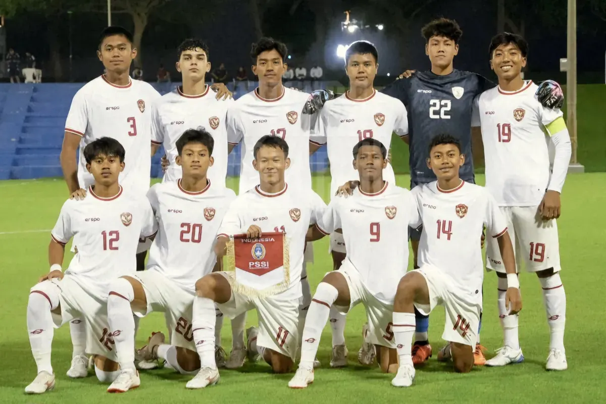 Cek jadwal pertandingan Timnas Indonesia U17 di Piala Asia U17 2025 April mendatang. (Sumber: X/ Timnas Indonesia)