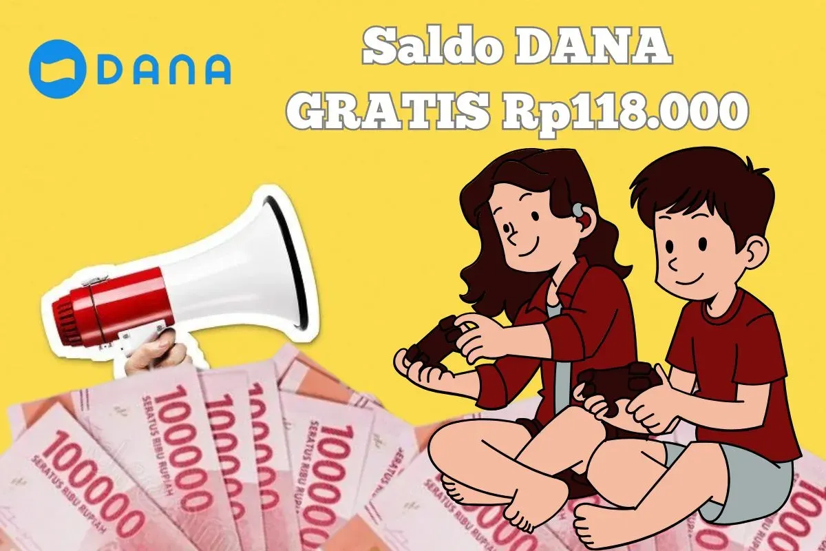 Cara dapat saldo DANA Gratis Rp118.000 dari aplikasi penghasil uang. (Sumber: Poskota/Syania Nurul Lita Baikuni)