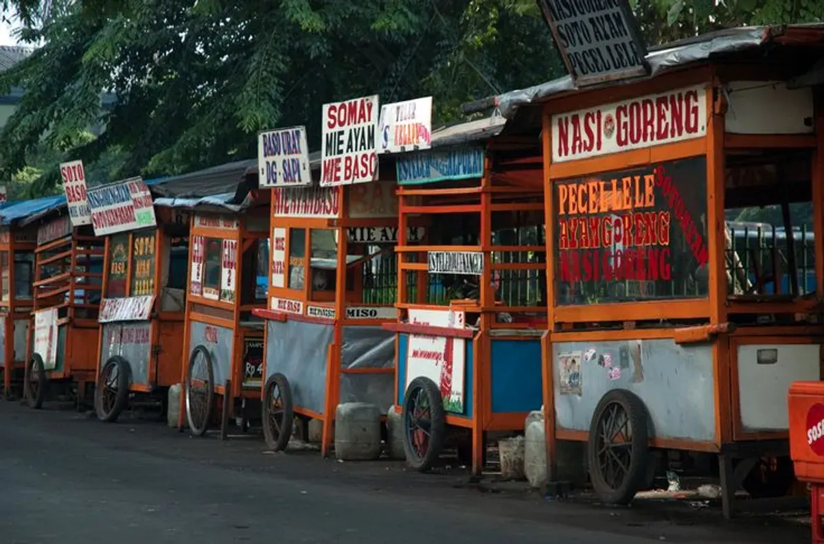 Ilustrasi tempat kuliner di Jakarta. (Sumber: Pinterest/Dana Rosewood)