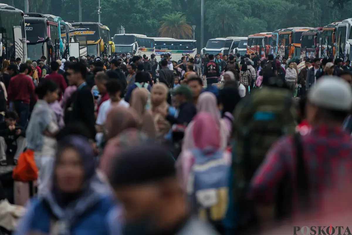 PT Jasa Raharja secara resmi membuka pendaftaran mudik gratis tahun 2026 mulai 12 Februari hingga 28 Februari 2026. (Sumber: Poskota/Bilal Nugraha Ginanjar)