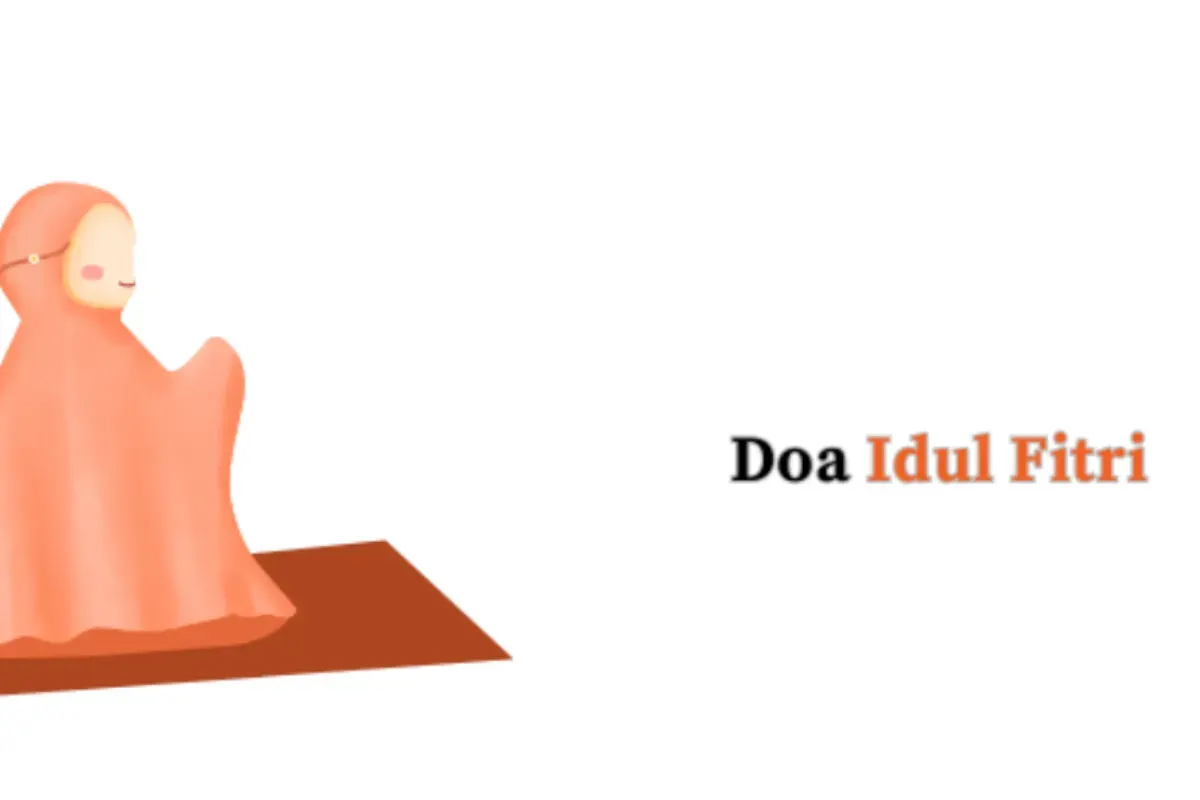 Ilustrasi doa Idul Fitri. (Sumber: Yatim Mandiri)