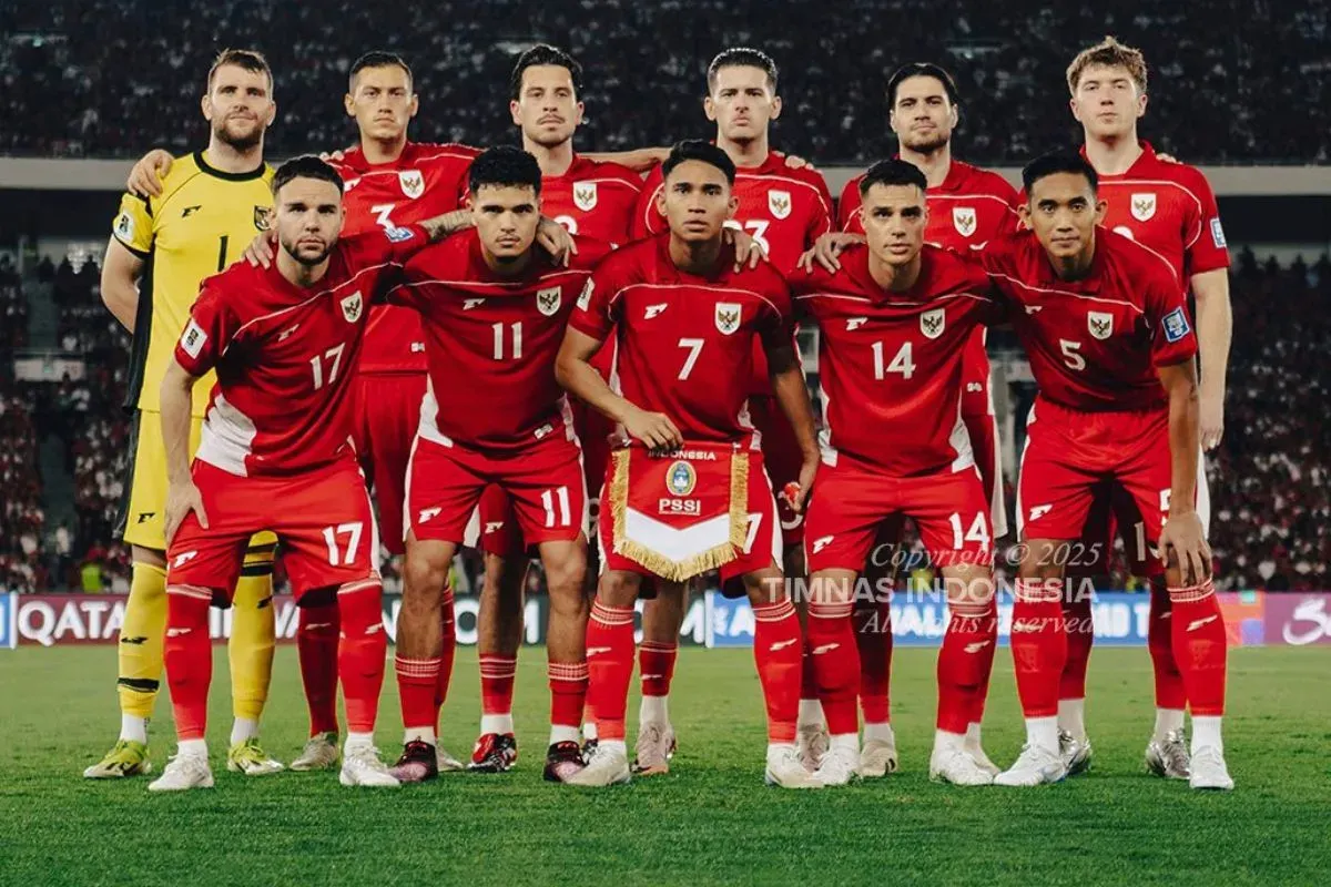 Para pemain Timnas Indonesia. (Sumber: X @TimnasIndonesia)