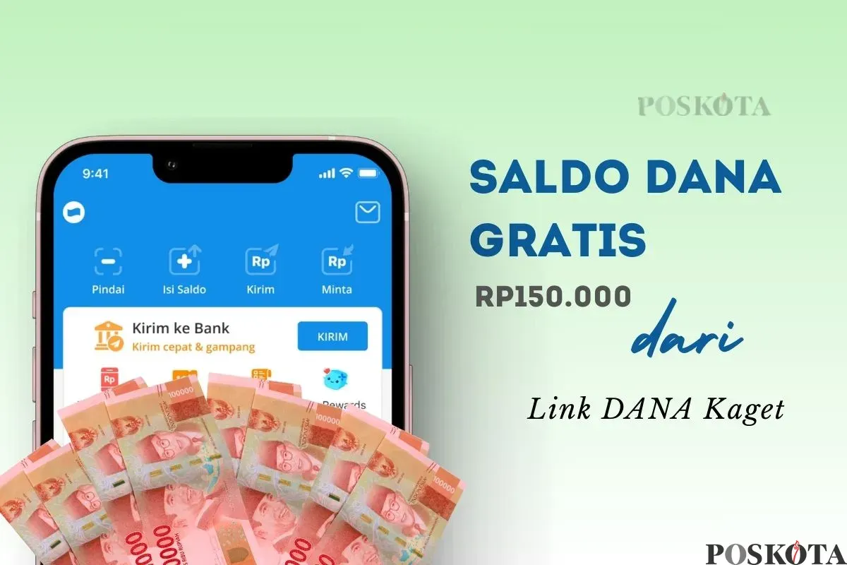 Klaim DANA Kaget Rp150.000 hari ini. (Sumber: Poskota/Della Amelia)
