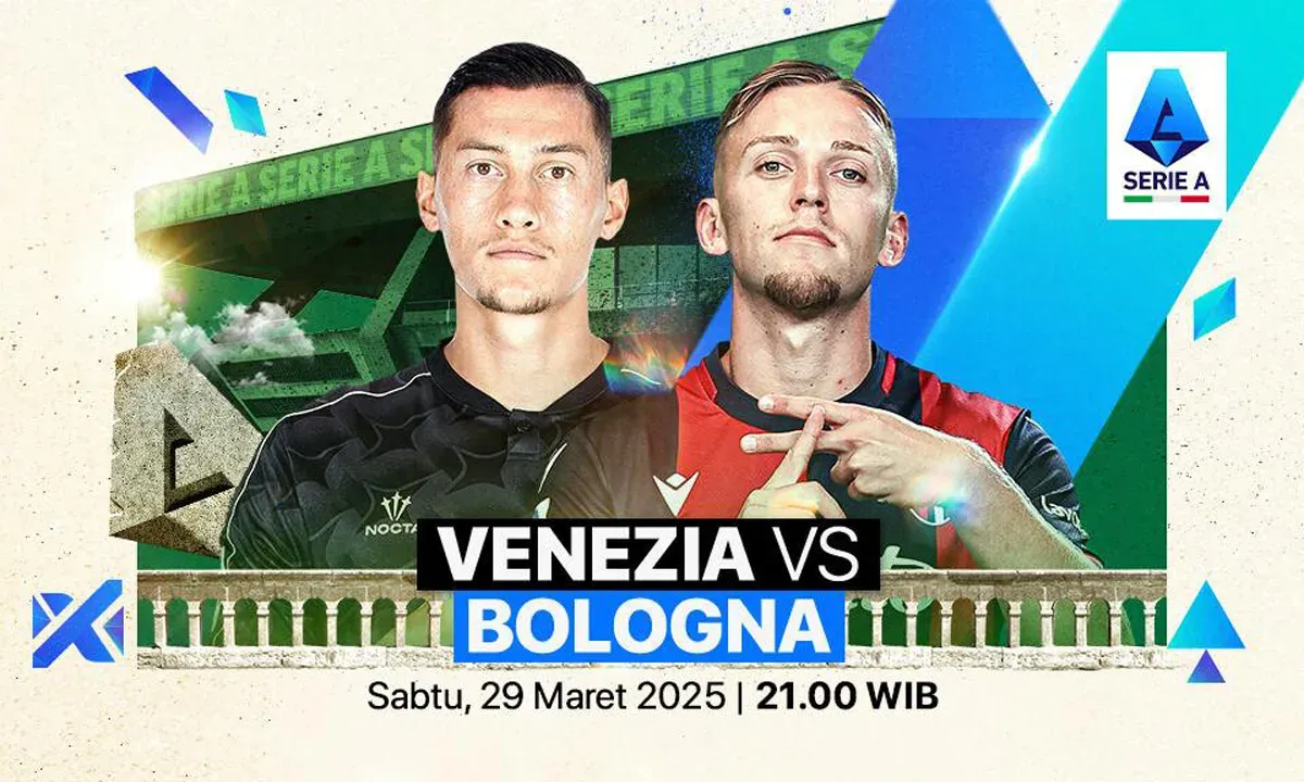 Info live streaming Venezia vs Bologna. (Sumber: Vidio)