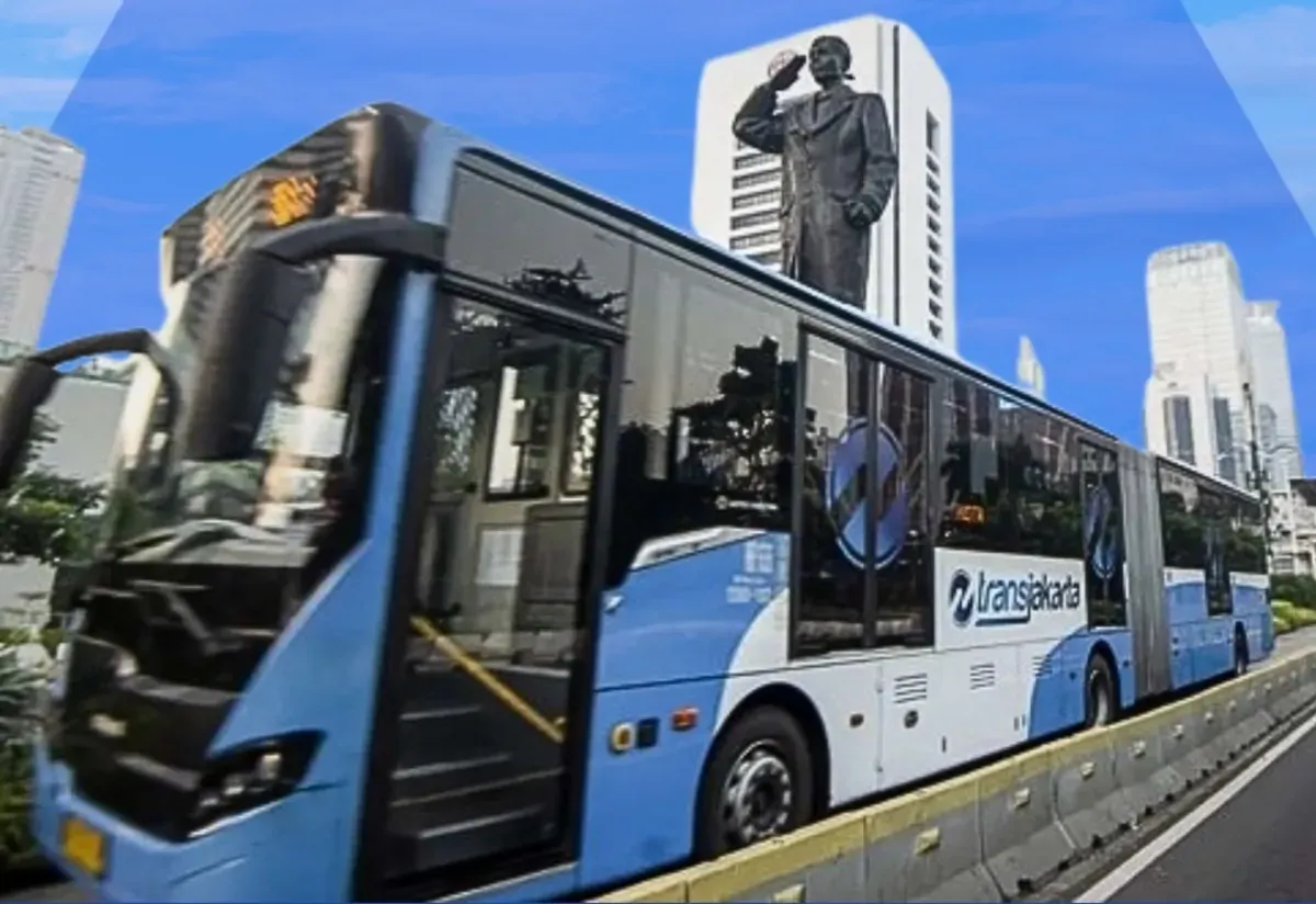 Ilustrasi TransJakarta yang tetap beroperasi pada hari H Lebaran Idul Fitri 2025. (Sumber: Dok TransJakarta)