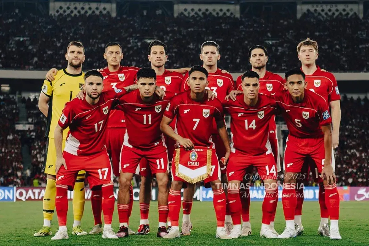 Timnas Indonesia berpeluang lolos ke putaran empat kualifikasi Piala Dunia 2026 Zona Asia. (Sumber: X/@TimnasIndonesia)