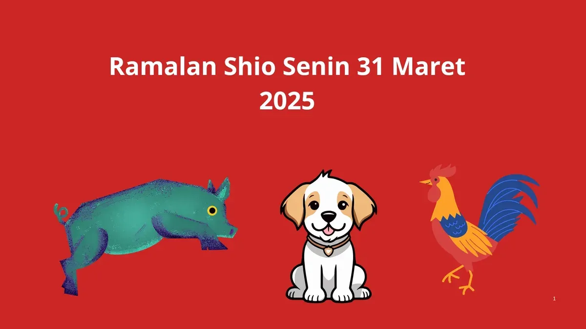 Ramalan shio besok 31 Maret 2025. (Canva)