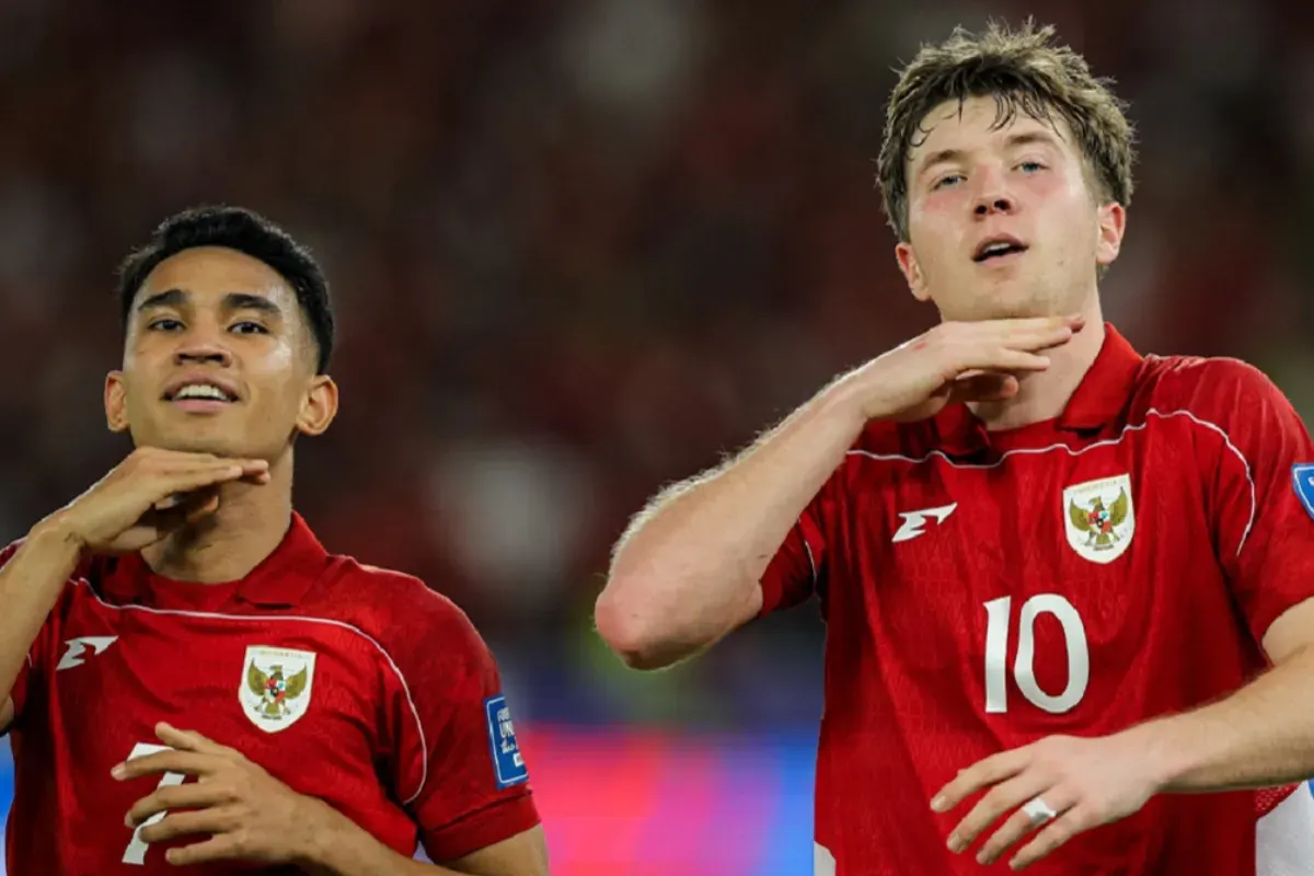 Potret pemain Timnas Indonesia, Ole Romeny (kanan) dan Marselino Ferdinan (kiri) (Sumber: Vidio)
