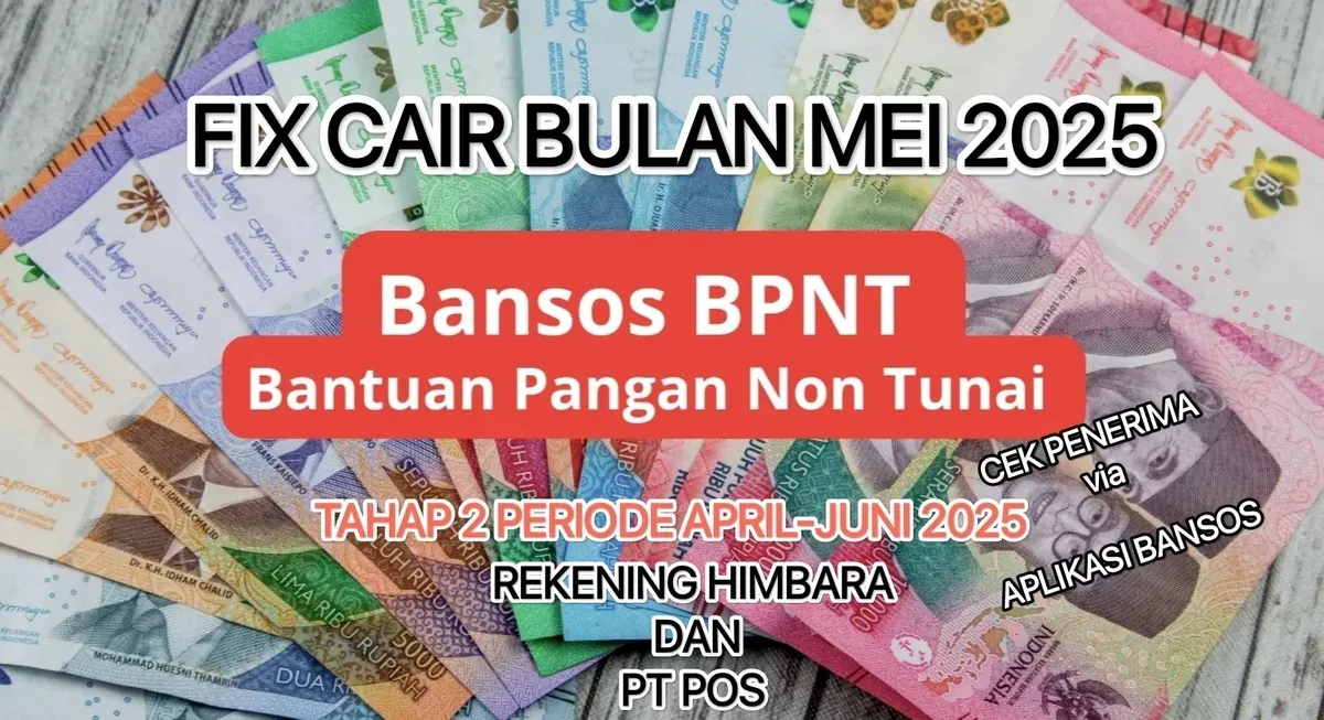 Bansos BPNT tahap 2 periode April-Juni 2025. (Canva)