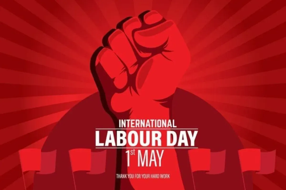 Ilustrasi peringatan Hari Buruh atau dikenal dengan sebutan May Day. (Sumber: X/@cheralathan1)