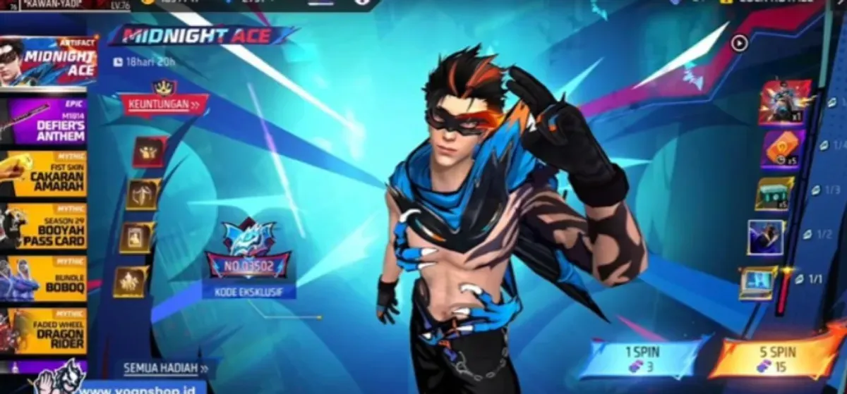 Mau Bundle Evo FF tapi diamond pas-pasan? Tenang, ada trik spin murah yang wajib kamu coba! (Sumber: Youtube Yadi09 Channel)