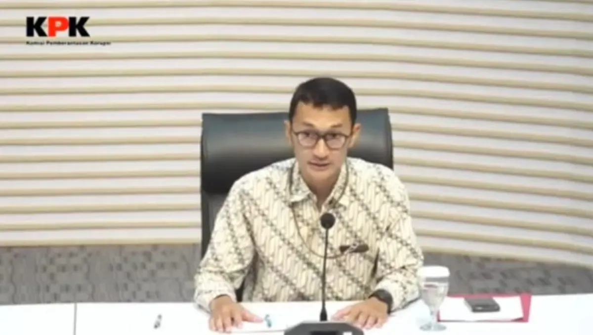 Anggota Tim Juru Bicara KPK, Budi Prasetyo. (Sumber: Capture Youtube KPK)