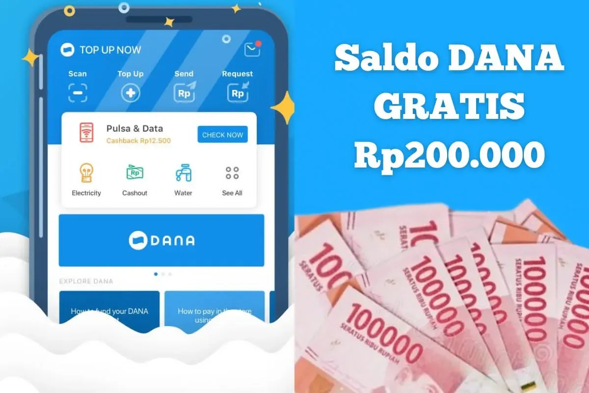 Cara klaim saldo DANA Gratis Rp200.000 pakai aplikasi penghasil uang. (Sumber: Poskota)