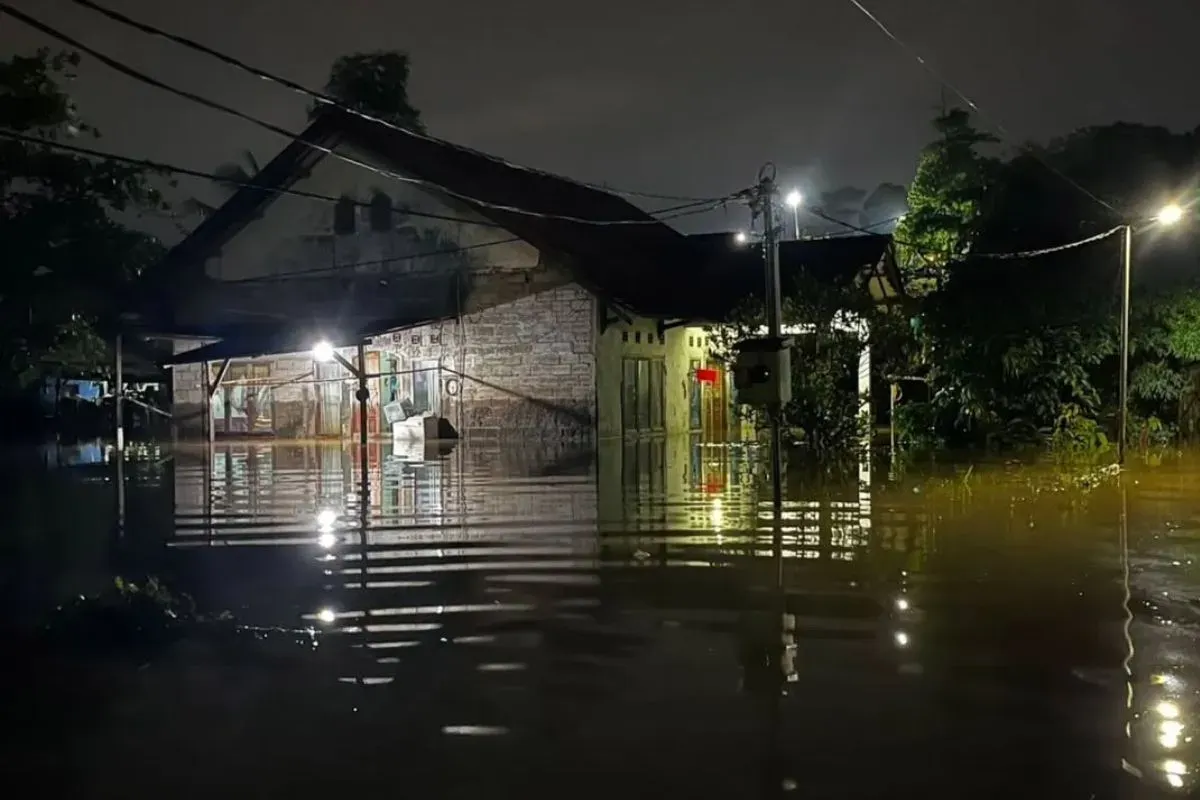 Banjir Tanah Baru, Kecamatan Bogor Utara, Kota Bogor, Rabu, 14 Mei 2025. (Sumber: Dok. BPBD Kota Bogor)