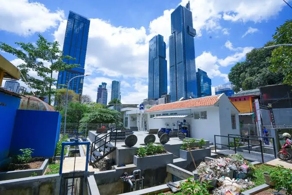 Sistem Pengelolaan Air Limbah Domestik (SPALD). (Sumber: Dok. Kominfo SDA Jakarta)